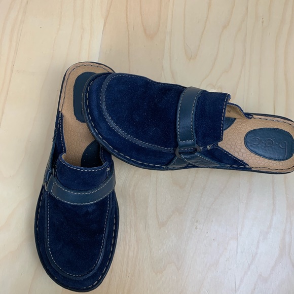 BOC Blue Suede Shoes Clog Style Size 9 - Picture 5 of 8